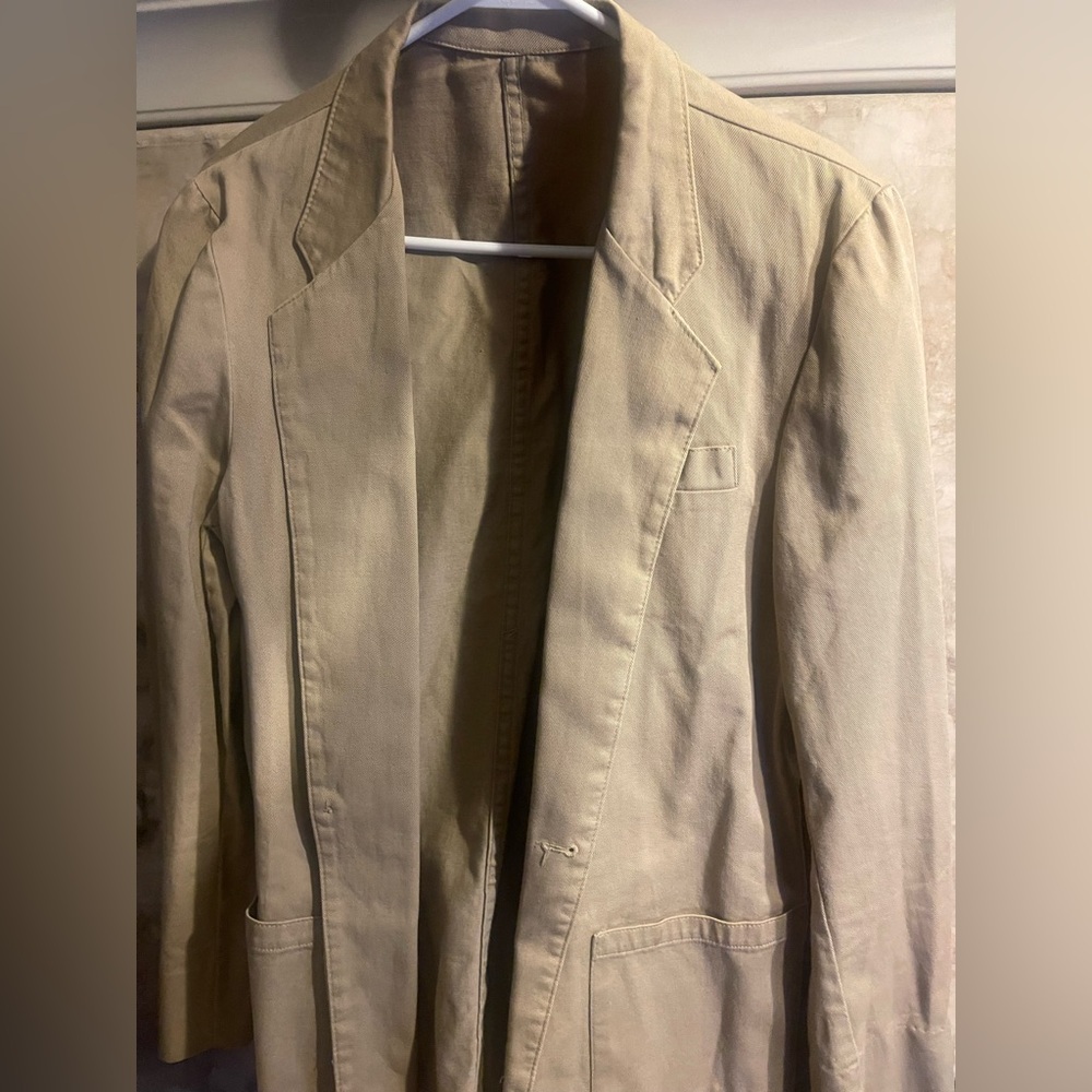 Brown Denim Blazer Jacket